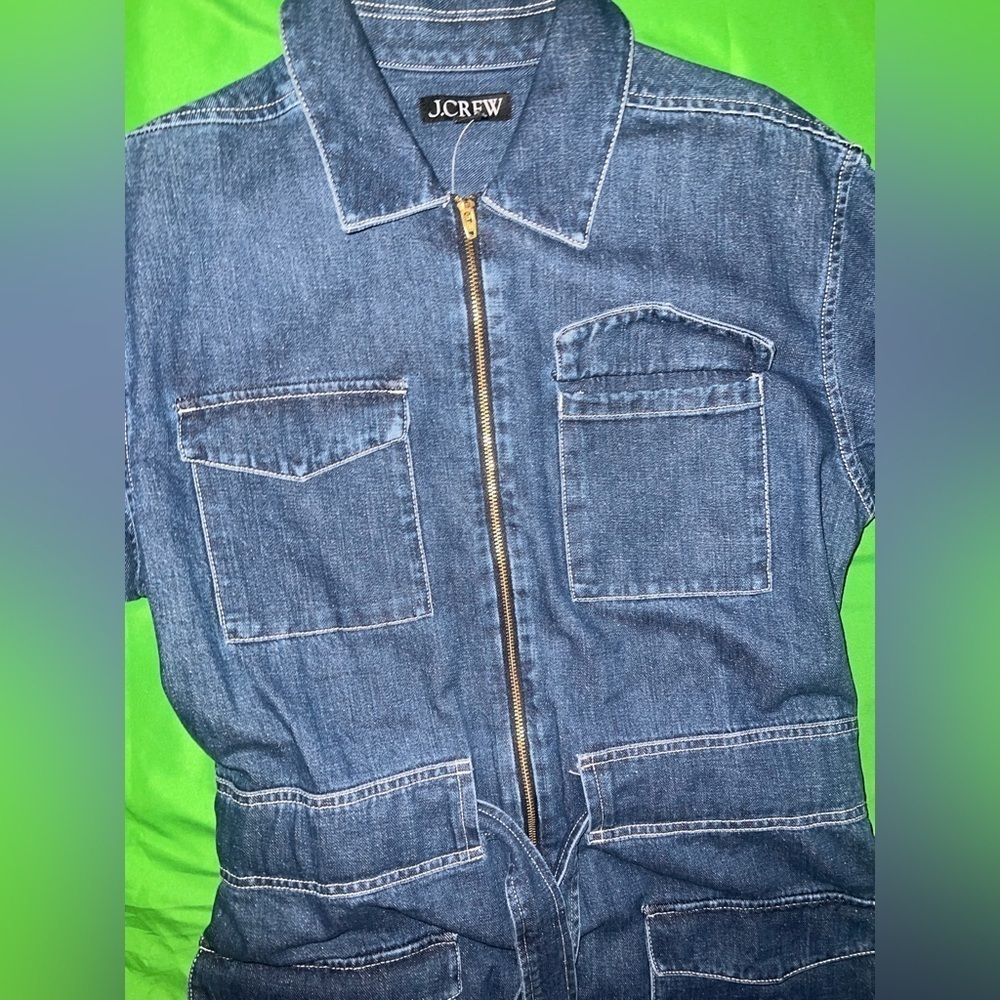 NWT 100% Cotton J.Crew Denim Midi Dress size 2 - Picture 8 of 13